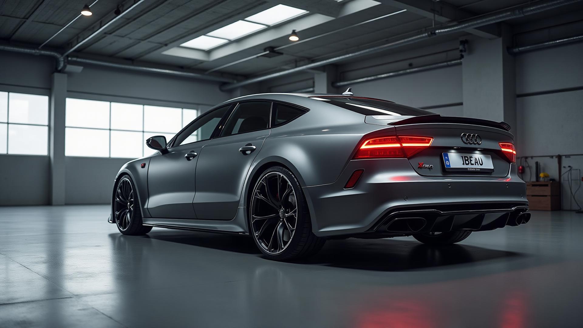 Professional Audi car wrap in Singapore garage