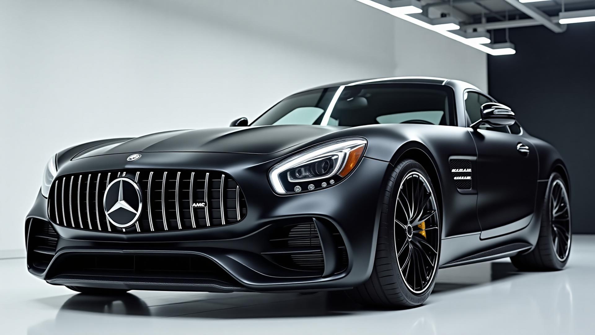 Professional Mercedes-Benz car wrap in Singapore garage