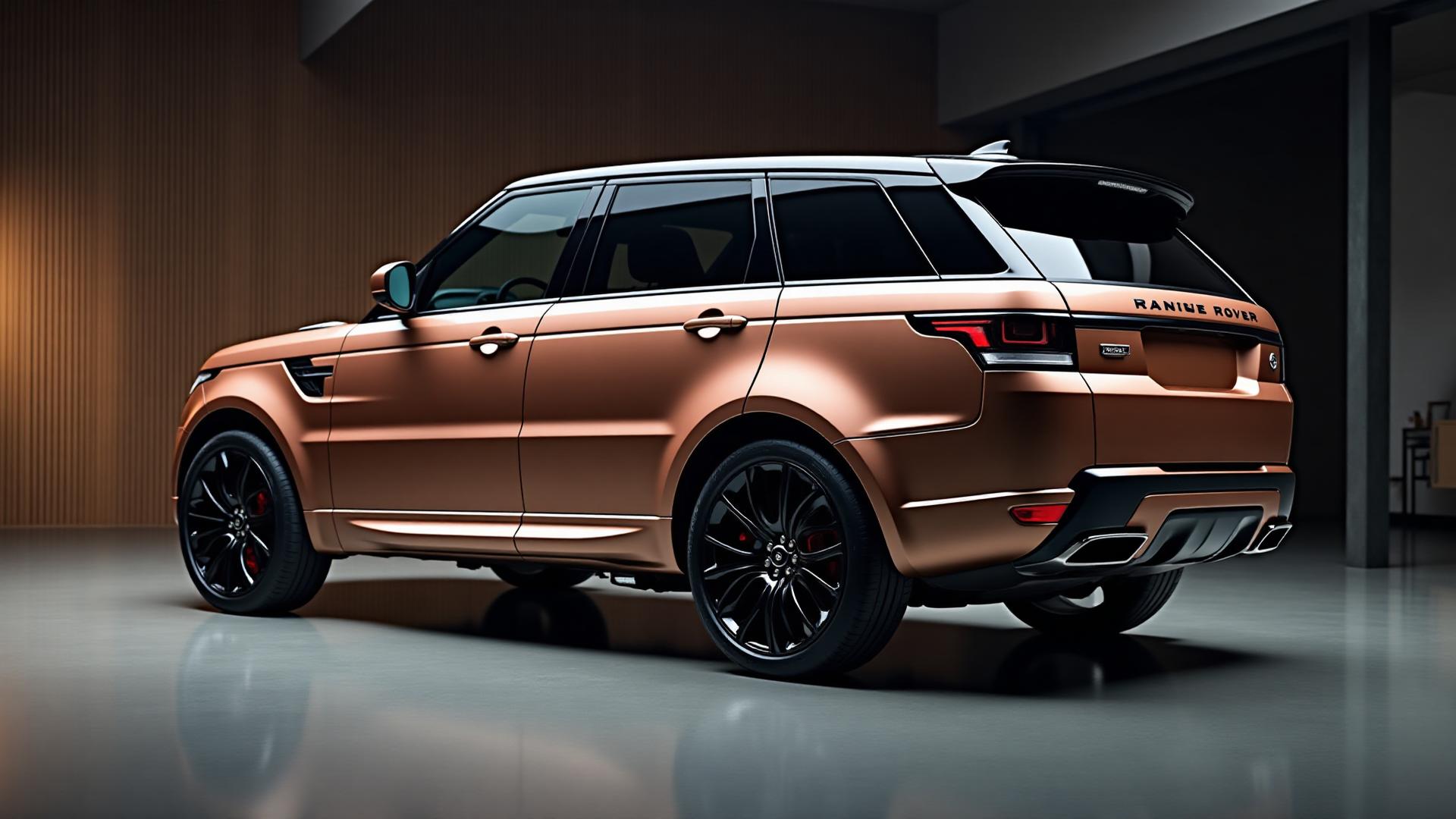 Professional Range Rover car wrap in Singapore showroom
