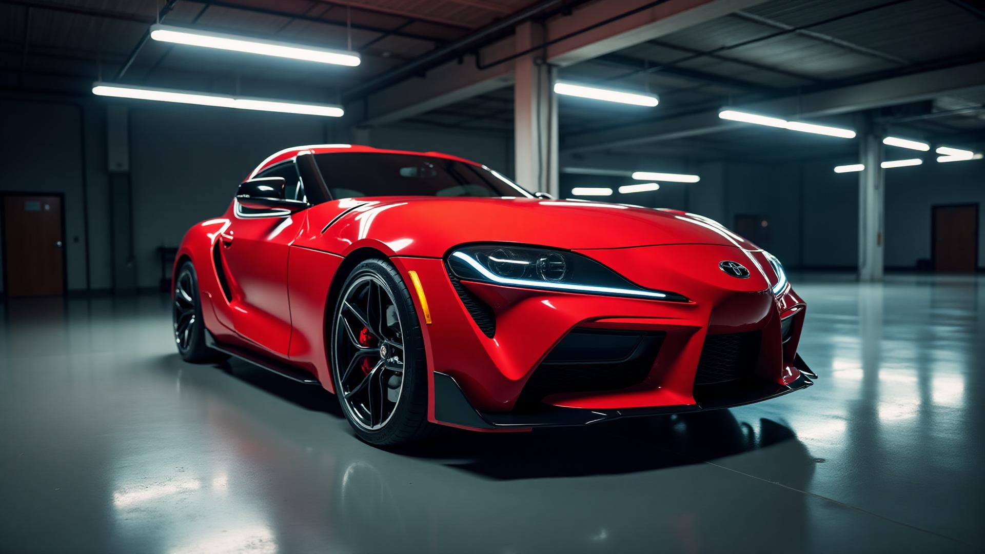 Professional Toyota car wrap in Singapore garage